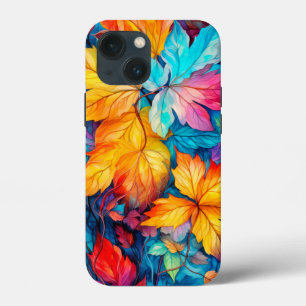 Folhas de Outono Coloridas Caídas