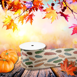 Folhas de outono coloridas retrô