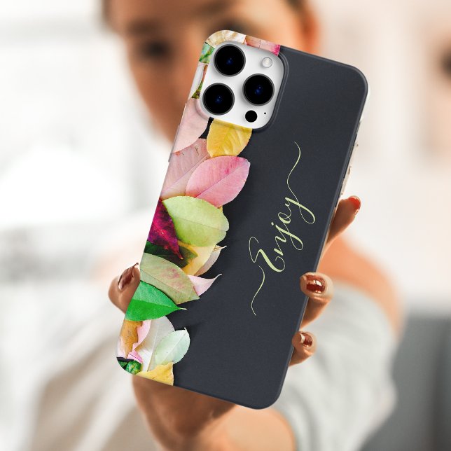 Folhas de outono de capas de iphone isoladas (Criador carregado)