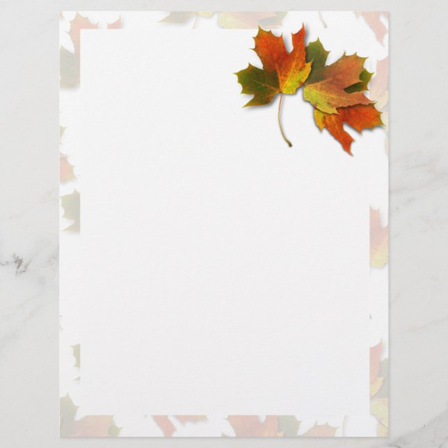 Folhas De Outono De Laranja E Ouro (Frente)