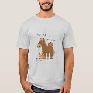 Folhas de outono e pôneis Por Favor, T-Shirt