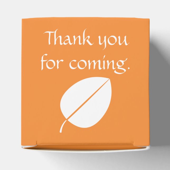 Folhas de Outono em Caixa de Favor Laranja (Topo)