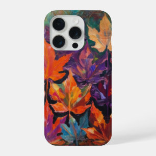 Folhas de Outono em Cascata, Design Colorido de Ou