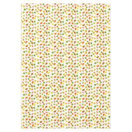 Folhas de Outono Lindas em Toalha de Mesa Branca