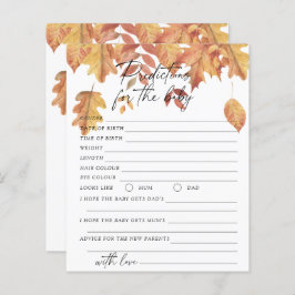 Folhas de outono - Previsões de bebês e conselhos