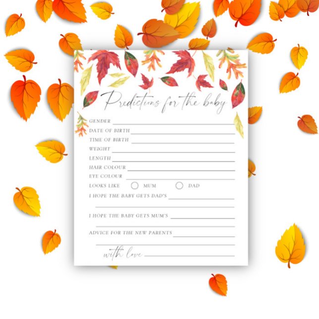 Folhas de outono - Previsões de bebês e conselhos (Criador carregado)