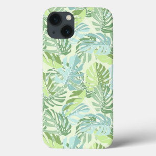Folhas de palmeira tropicais Pastel