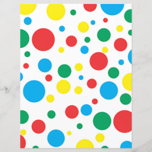 Folhas de Papel Coloridas do Bolinhas