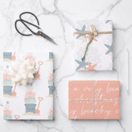 Folhas de Papel de Embalagem de Natal na Costa Cos