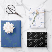 Folhas de papel de empacotamento de jogos