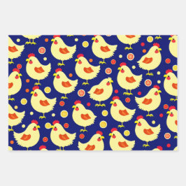 Folhas de papel de enrolamento de padrões de pinti