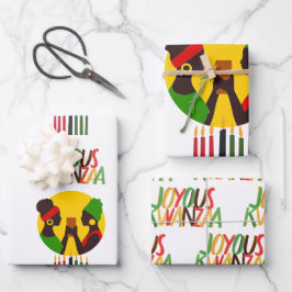 Folhas de Papel de Moldagem do Kwanzaa (Conjunto d