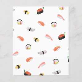 Folhas de Papel de Padrão de Sushi Japonês