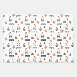 Folhas de papel de skate do Halloween Ghost