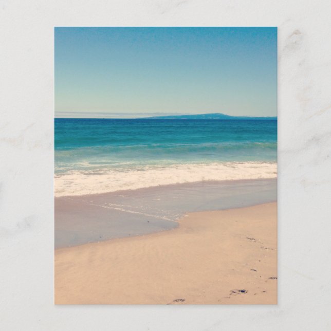 Folhas de Papel Fotográfico Aqua Beach (Frente)