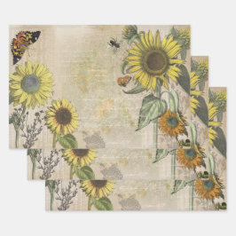 Folhas de papel para enrolar Sonhos de Girassol