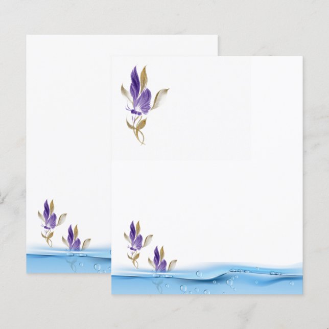 Folhas de papel planas (Frente/Verso)