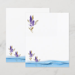 Folhas de papel planas