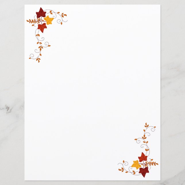 Folhas de papel - Vinhas de outono (Frente)