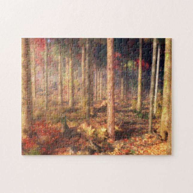 Folhas de Quebra-cabeça Dourado (Horizontal)