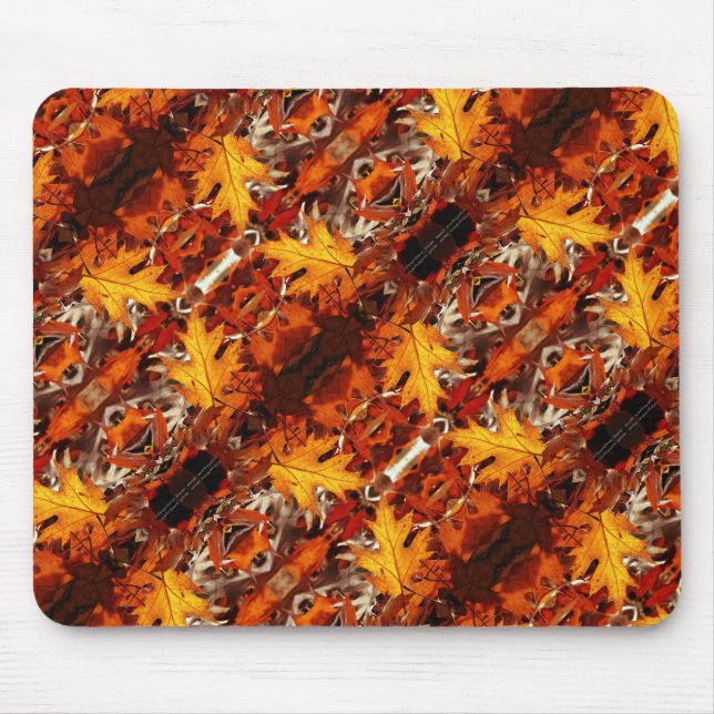 Folhas de queda do arco-íris no mouse Pad (Frente)