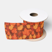 Folhas de queda laranja