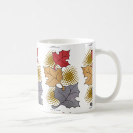 Folhas de queda numa caneca