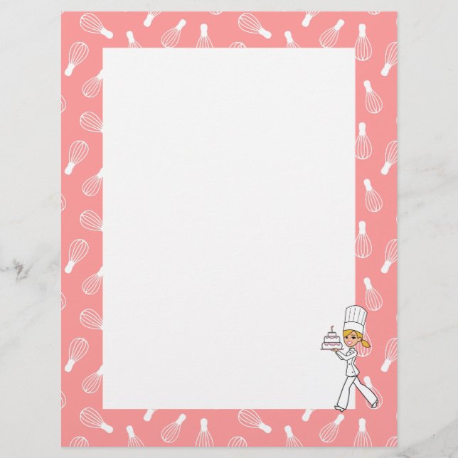 Folhas de receitas de arte em cozinha (Frente)