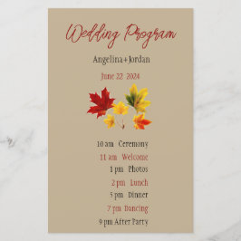 Folhas de vintage maple - Folha de Papel do Progra