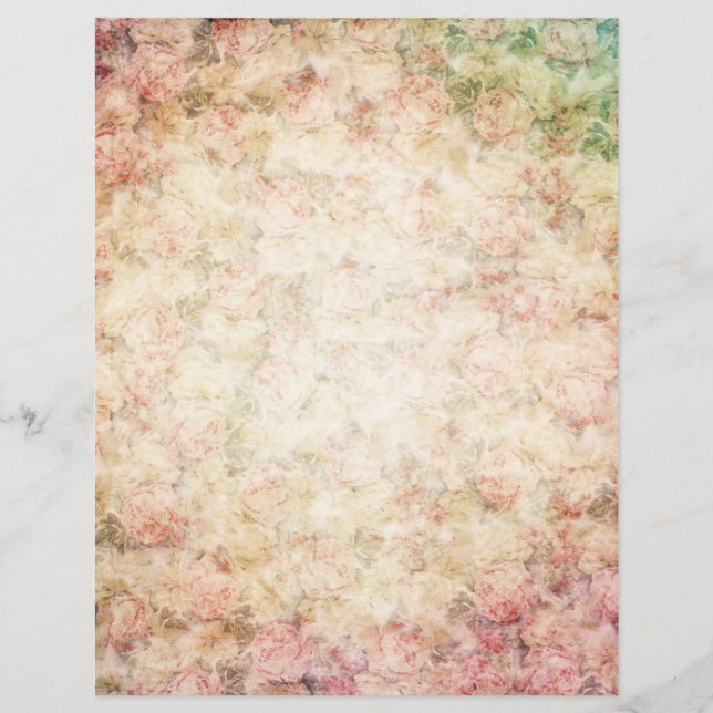 Folhas de Vintage Papel para Escrapbook (Frente)