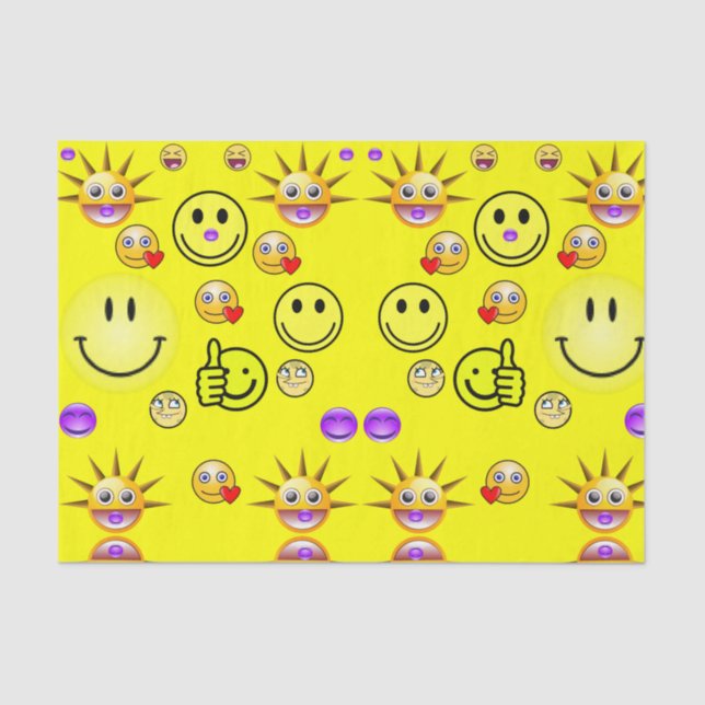 Folhas decorativas de papel tecidular (Frente )