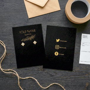 folhas Douradas, cartão de apresentação