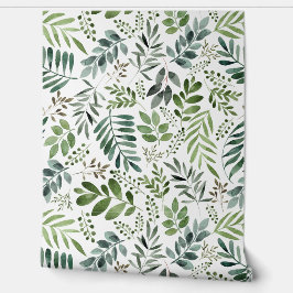 Folhas Elegante de Aquarela Verde