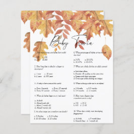 Folhas em queda - Baby Trivia | Jogo Chá de fralda