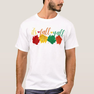Folhas Gráficas do outono: T-shirt do outono