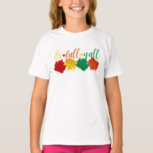 Folhas Gráficas do outono: T-shirt do outono