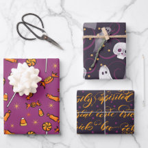 Folhas grandes de enrolamento de Design Halloween