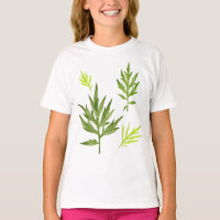 Folhas Selvagens em um T-Shirt