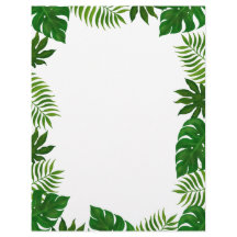 Folhas tropicais | Papel de carta de casamento
