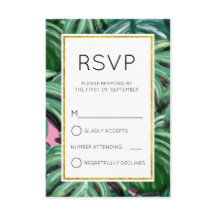 Folhas Tropicais Verde & Exuberante Simples RSVP