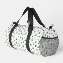 Folhas Verde Oliva Padrão Floral Aquarela