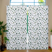Folhas Verdes E Flores Leves Em Branco