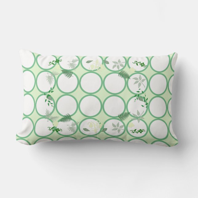 Folhas Verdes Vegetais Almofadas Naturais (Frente)