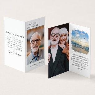 Folheado para sempre em nosso Cartão de Oração Mem