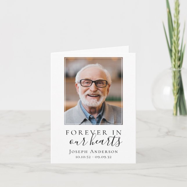 Folheado para sempre em nosso Cartão de Oração Mem (Frente)