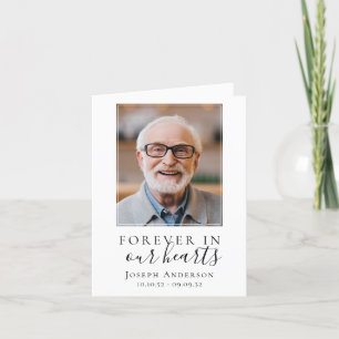 Folheado para sempre em nosso Cartão de Oração Mem