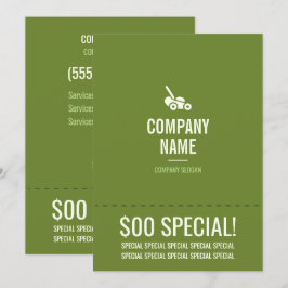 Folheto 5 x 7 de assistência técnica