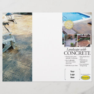 Folheto ajardinando concreto para Brickform