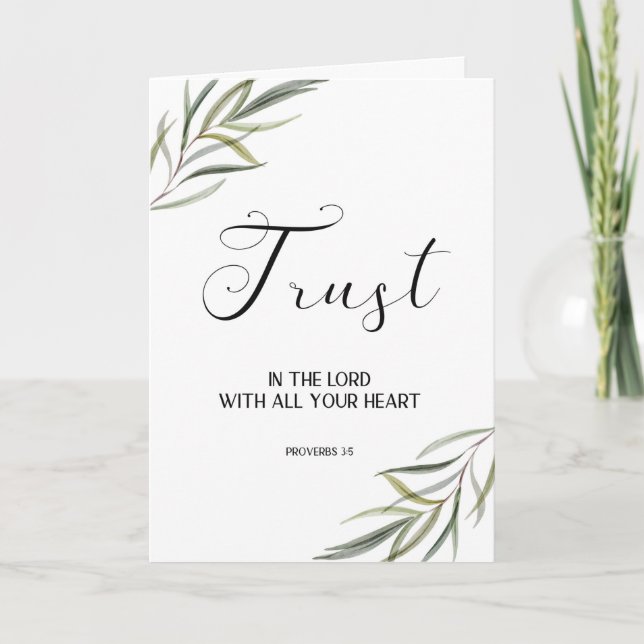 Folheto Bíblia Verso Obrigado Cartão dobrado (Frente)