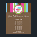 Folheto Colorido Bonito Macaroons Divertido Folhet<br><div class="desc">Personalizar com qualquer texto</div>